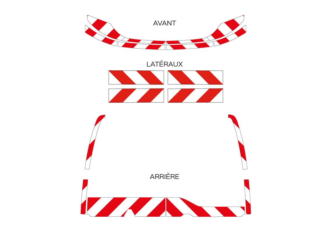 Kit de balisage prédécoupé Classe B RENAULT MASTER 2024